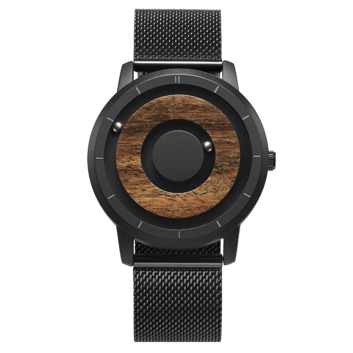 Creative Magnetic Wooden Dial Sports Quartz Watches