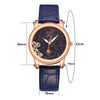 Rhinestone Constellation Dial with Vegan Leather Strap Quartz Watches