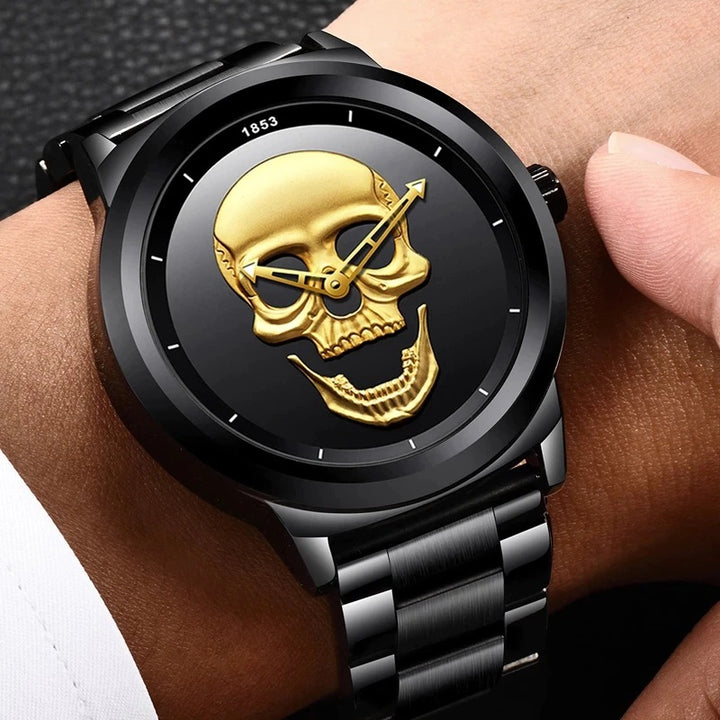 Exceptional Luminous Skull Dial Sports Quartz Watches