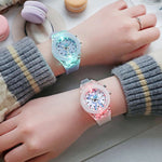 Light-up Bunny and Cat Quartz Watch Collection for Girls