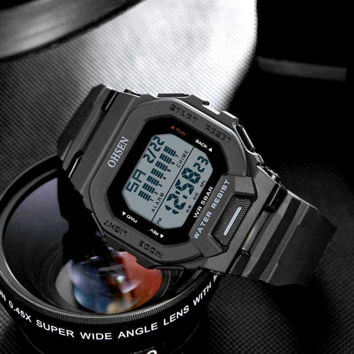 Aesthetic Digital Wristwatch for Men