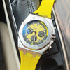 Geometric Tonneau Silicone Strap Chronograph Quartz Watches