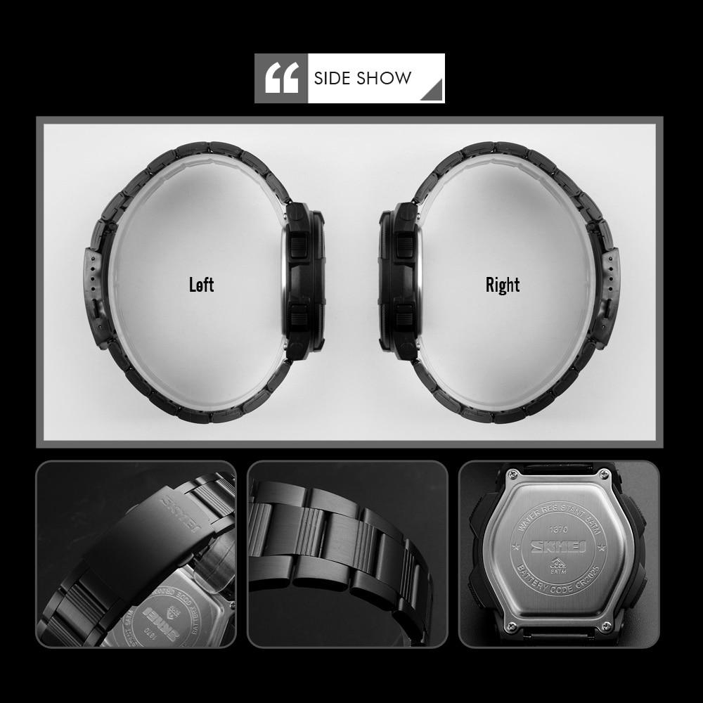 Fashion Sport Watch With Stainless Steel Strap For Men's Wrist Watch