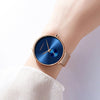 Women's Casual Minimalist Slim Mesh Belt Waterproof Quartz Watches