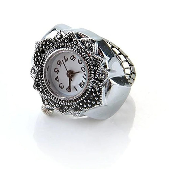 Finger Ring Watch - Mandala Flower Finger Ring Watch