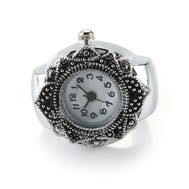 Finger Ring Watch - Mandala Flower Finger Ring Watch