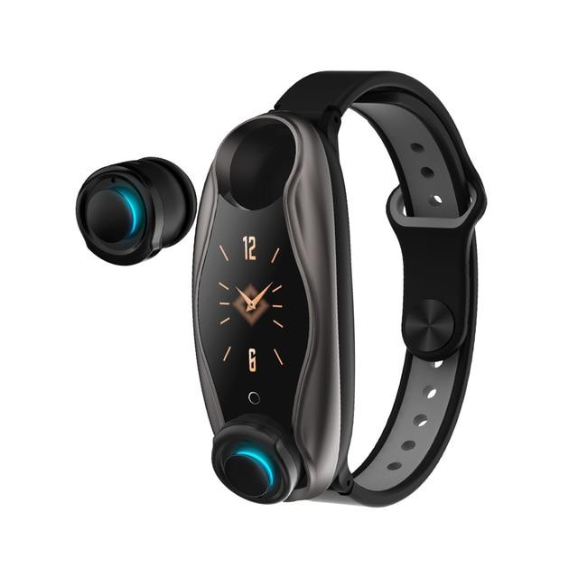 Fitness Bracelet Wireless Bluetooth Earphone 2 In 1 Bluetooth 5.0 Chip IP67 Waterproof Sport Smart Watch