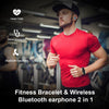 Fitness Bracelet Wireless Bluetooth Earphone 2 In 1 Bluetooth 5.0 Chip IP67 Waterproof Sport Smart Watch