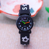 Soft Silicone Strap Cute Cartoon Cars and Bus Watch for Kids
