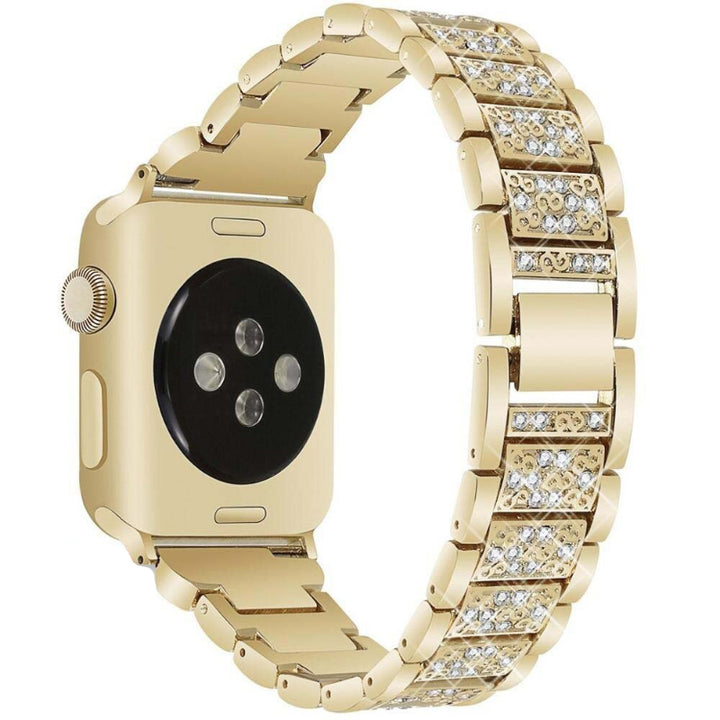 Stainless Steel Rhinestone-studded Replacement Strap for Apple Watches
