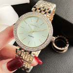 Upscale Rhinestone Embellished Women's Quartz Watches