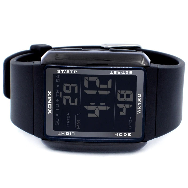 Digital LED Display Sporty Multicolor Rubber Strap Watches