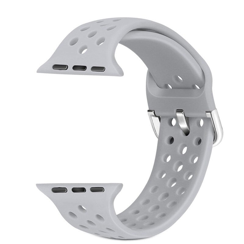 Fun and Vibrant Breathable Silicone Apple Watch Band Replacements
