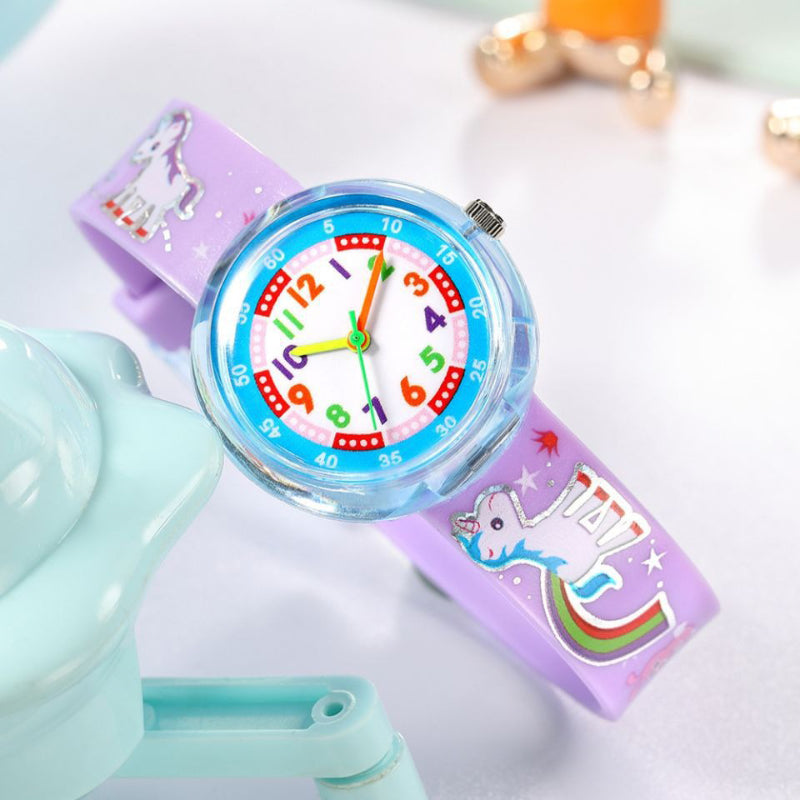 Colorful Cartoon Pattern Collection Quartz Watches for Kids