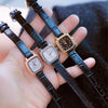 Retro Elegance Thin Dial Leather Strap Quartz Watches