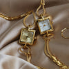 Luxurious Gold-Plated Square Dial Bracelet Quartz Watches
