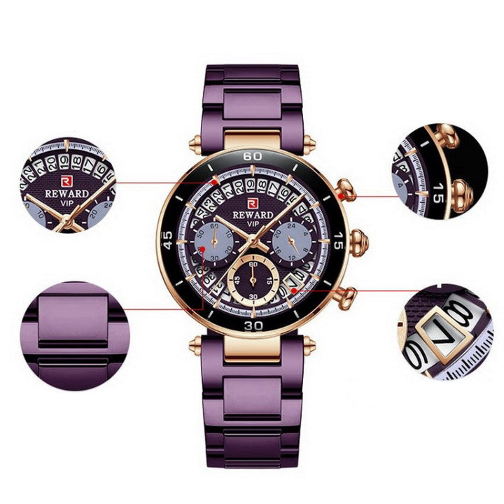 Sophisticated Travel and Leisure Waterproof Chronograph Quartz Watches