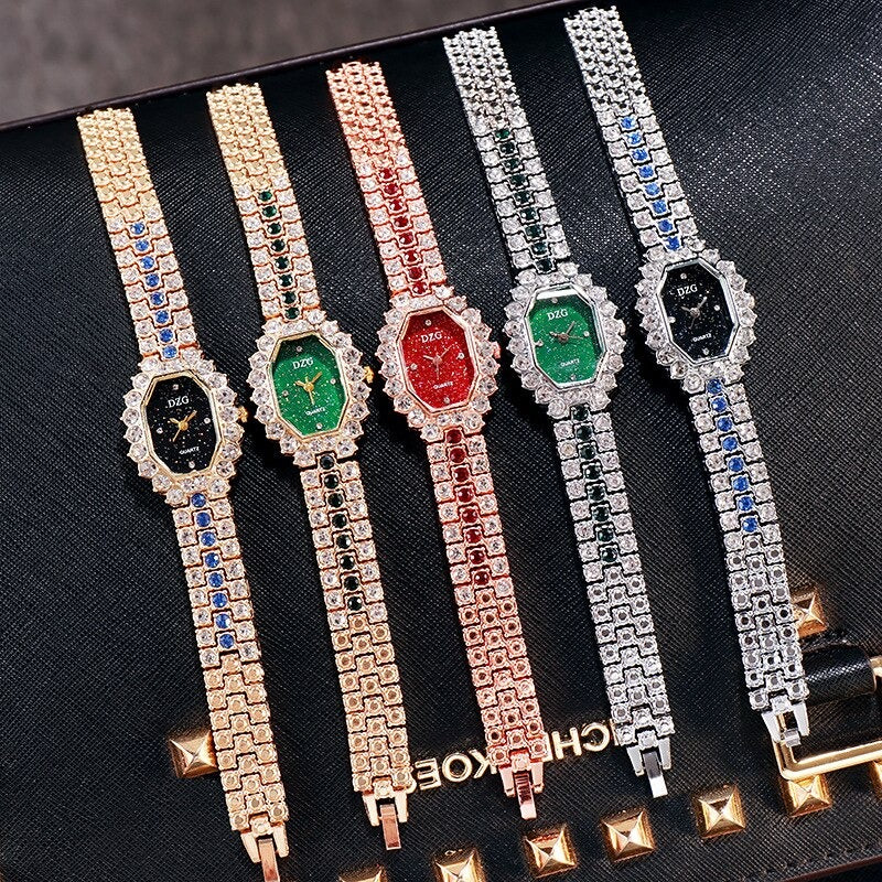 Women's Luxurious Rhinestone Embellished Quartz Watches