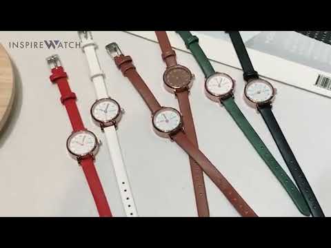 Women’s Small Minimalist Wrist Watch With PU Leather Straps