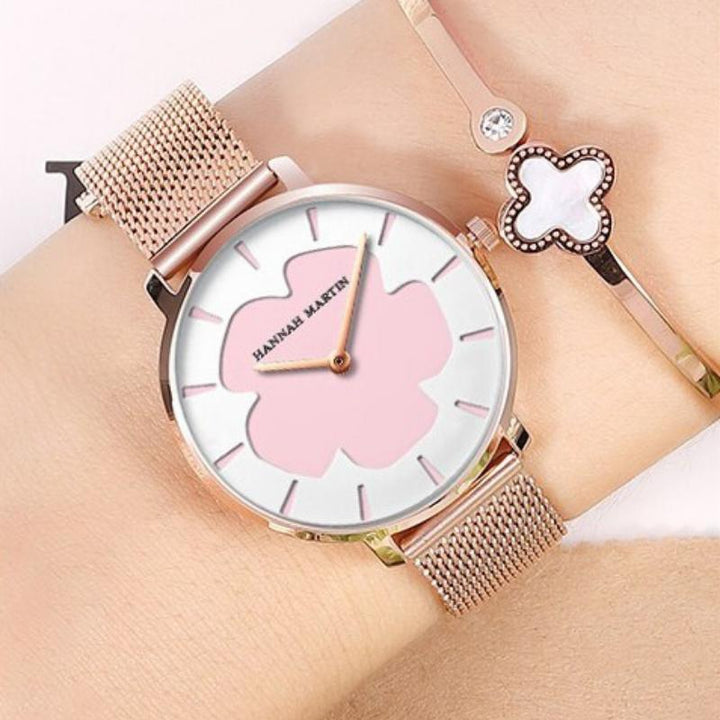 Creative Fashion Trend Color Changing Flower Dial Quartz Watches