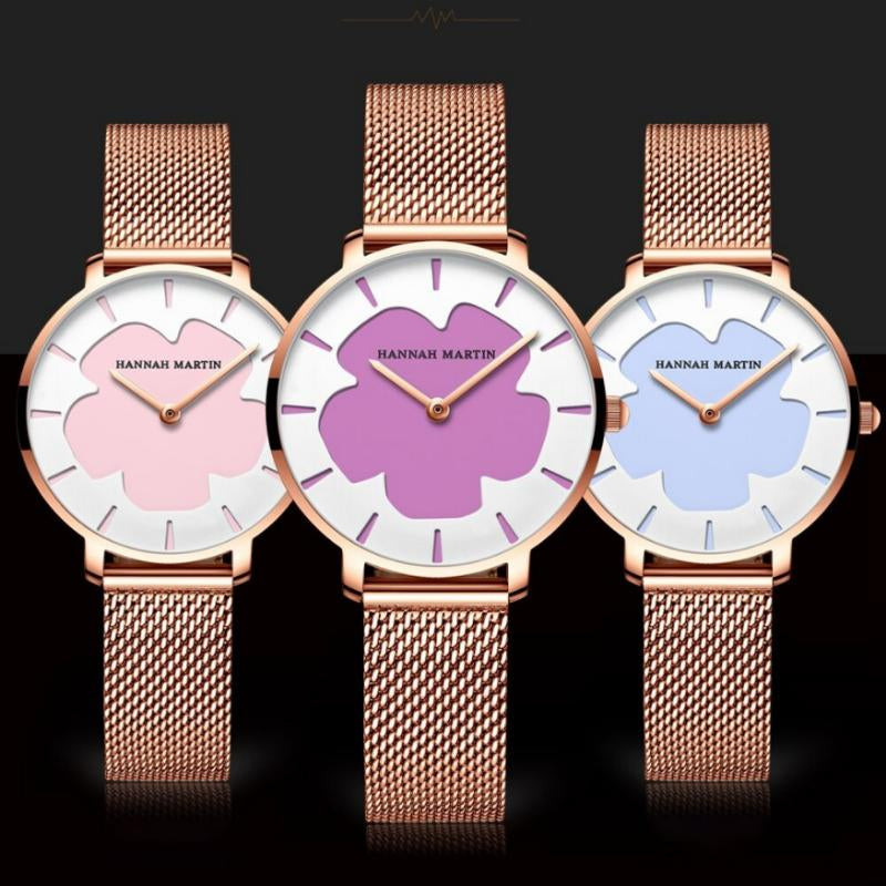 Creative Fashion Trend Color Changing Flower Dial Quartz Watches