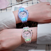 Cartoon Designs Luminous Flashing Lights Silicone Strap Kid's Watches