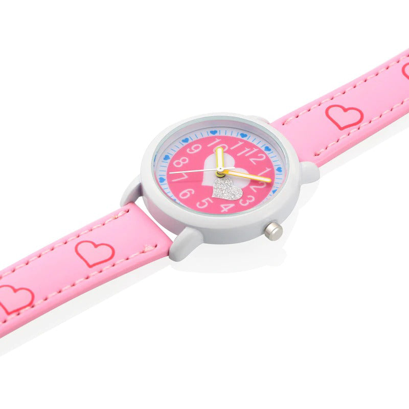 Studded Love Hearts Children's Quartz Watches