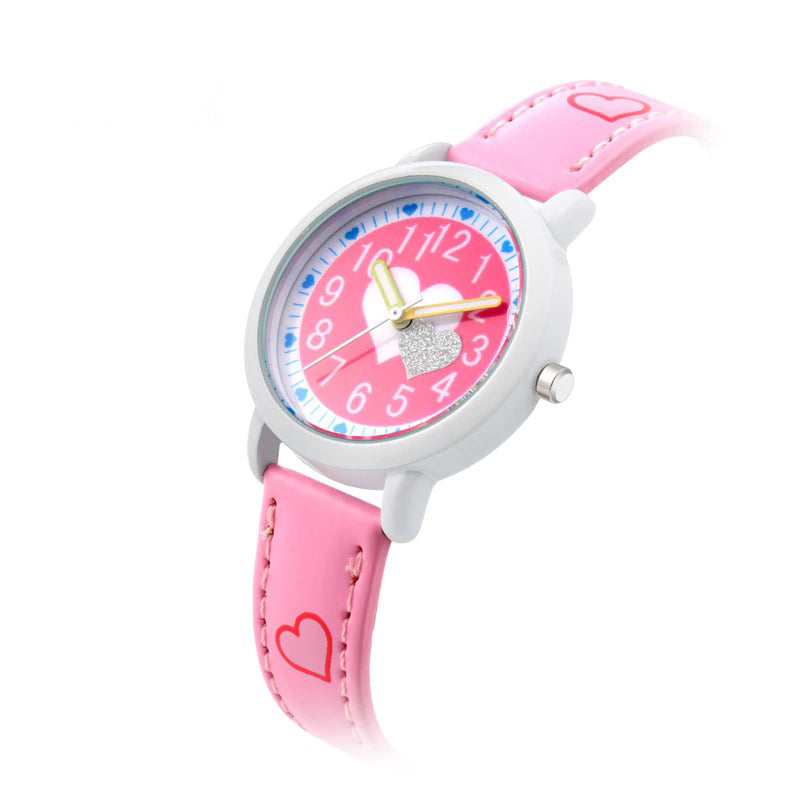 Studded Love Hearts Children's Quartz Watches