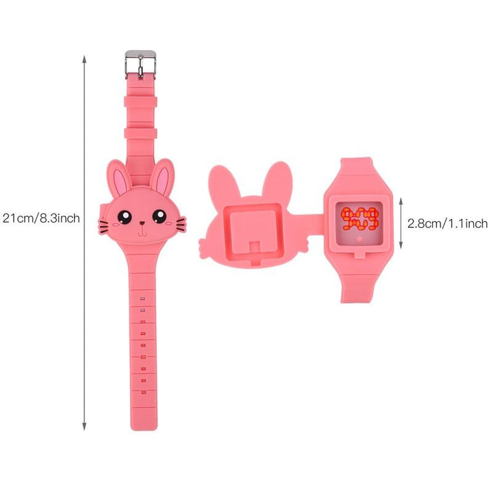 Kid's Fashion Watch - The Pets™ 3 Pcs Set Cartoon  LED Digital Sports Watch For Kids