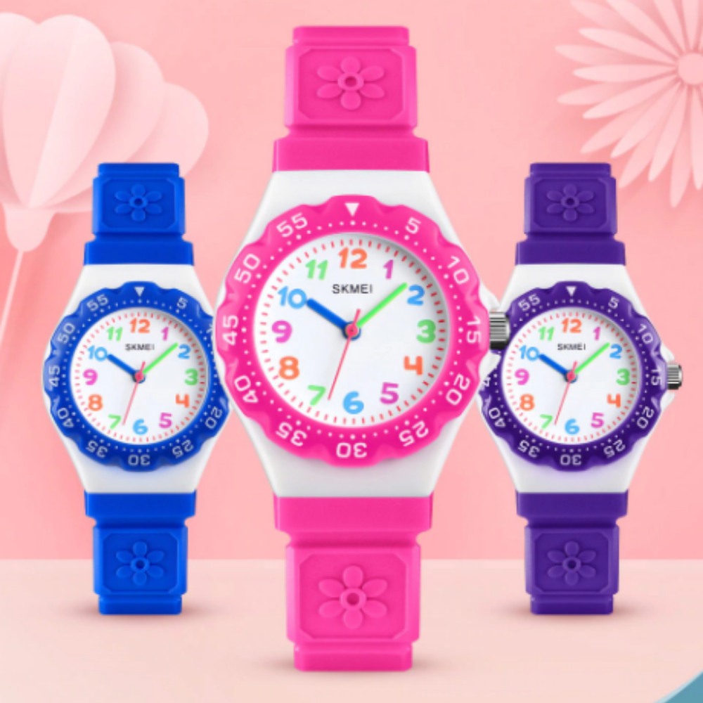 Kid's Watch - Colorful Floral Quartz Wrist Watch For Kids