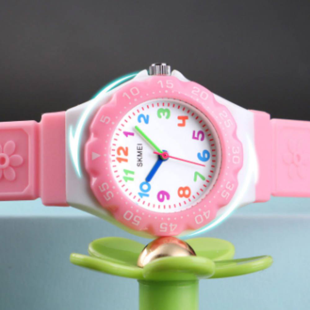 Kid's Watch - Colorful Floral Quartz Wrist Watch For Kids