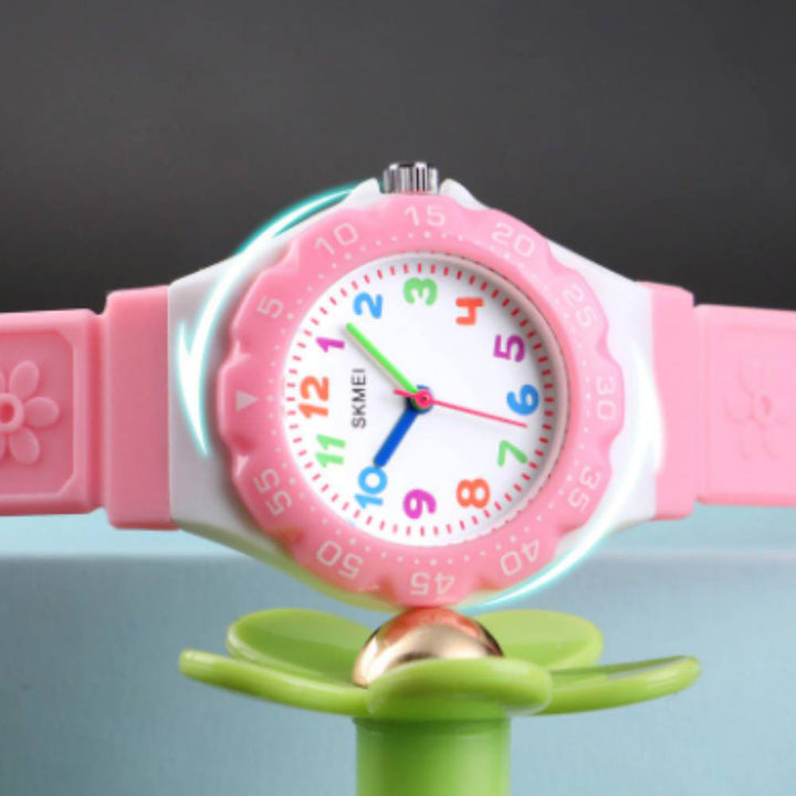 Kid's Watch - Colorful Floral Quartz Wrist Watch For Kids