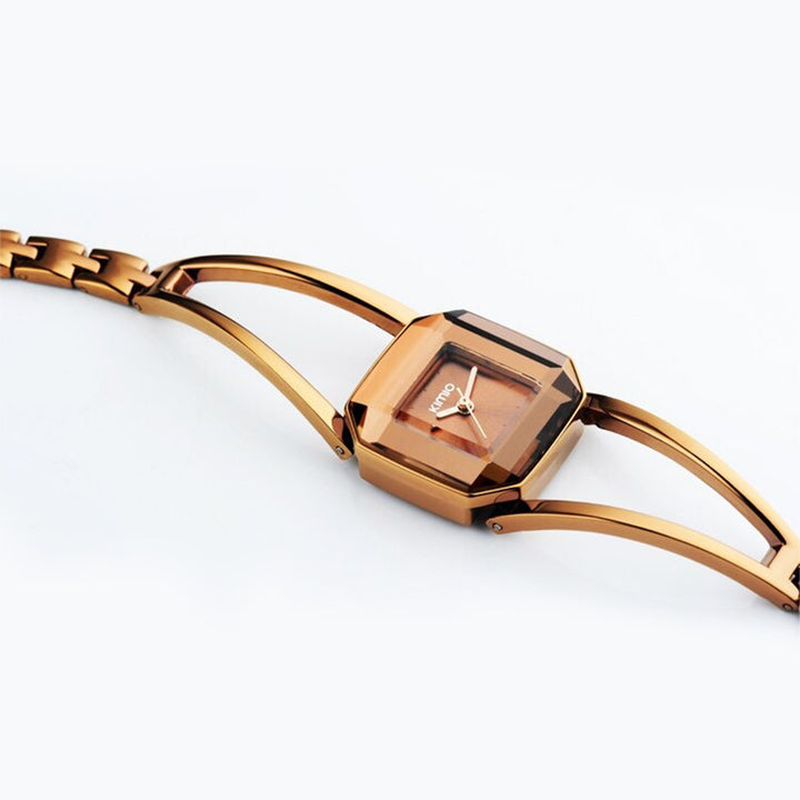 Square Fashion Small Dial with Hollow Strap Quartz Watches