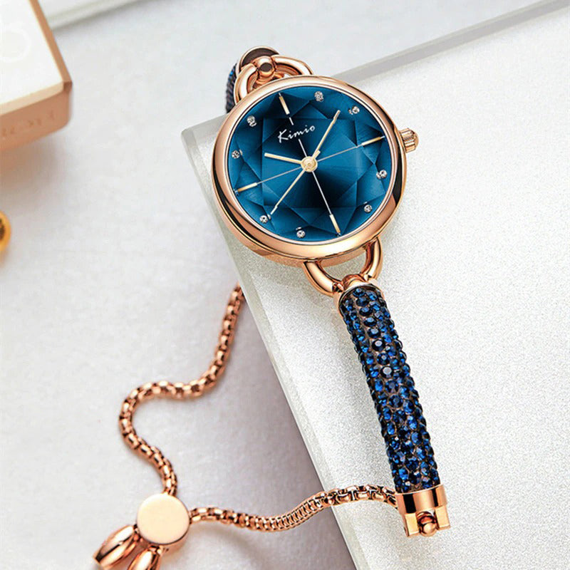 Shimmering Pretty Goddess Style Rhinestone Bracelet Quartz Watches