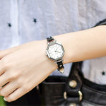 High-class Octagonal Case Women's Quartz Watches with Vegan Leather Watchband