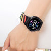 Colorful Rainbow Silicone Strap Children's Digital Watches