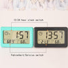 Thin and Convenient Digital LED Wall Clock with Humidity Display