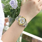 Stainless Steel Women's Chronograph Business Quartz Watches