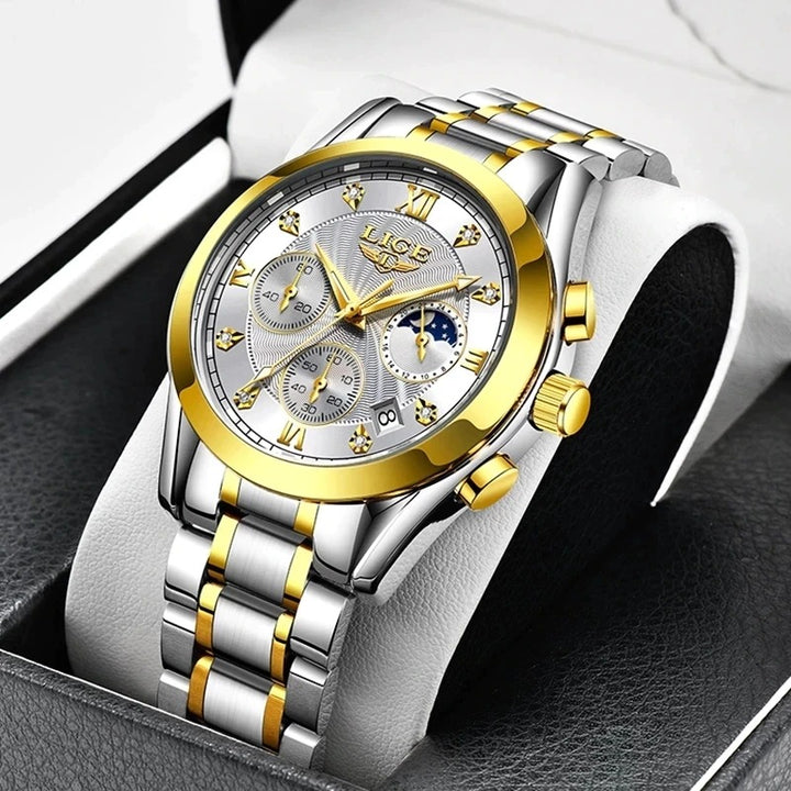 Stainless Steel Women's Chronograph Business Quartz Watches