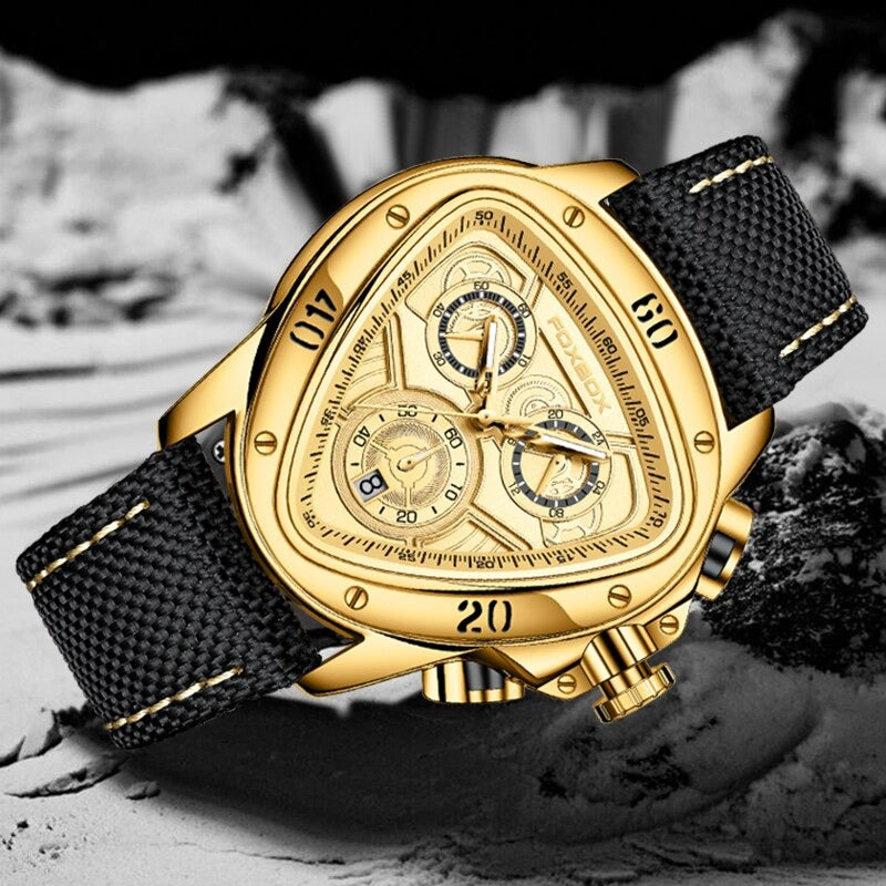 High-Performance Triangular Case Chronograph Quartz Watches