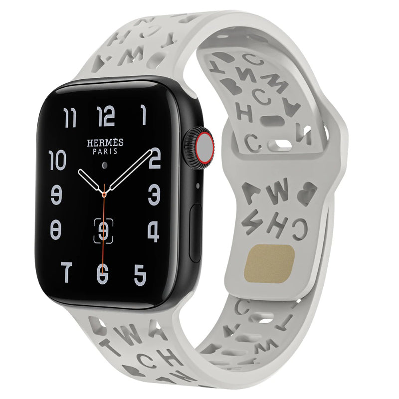 Breathable Hollow Letter Design Replacement Straps for Apple Watches