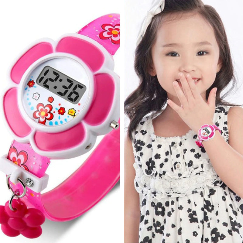 Lovely Flower-shaped Digital Watches for Kids