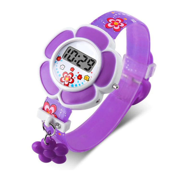 Lovely Flower-shaped Digital Watches for Kids