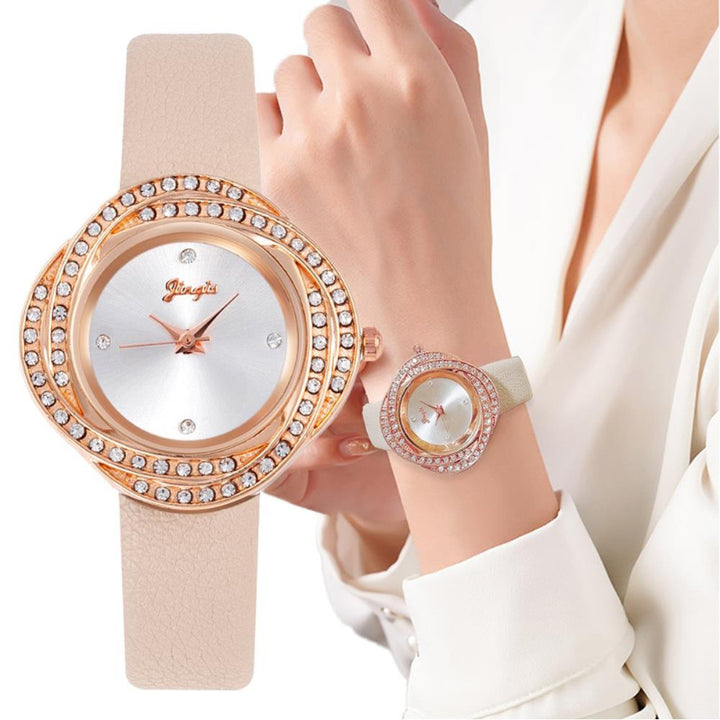 Women's Exquisite Rhinestone Adorned Quartz Watches