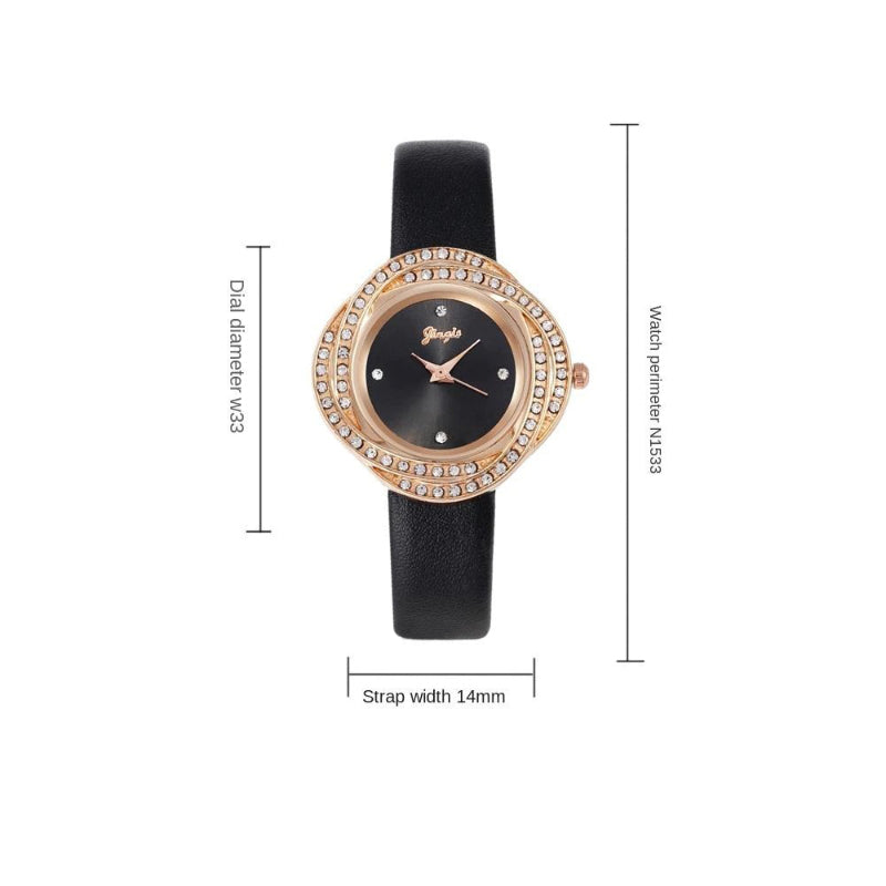 Women's Exquisite Rhinestone Adorned Quartz Watches