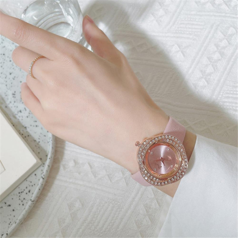 Women's Exquisite Rhinestone Adorned Quartz Watches