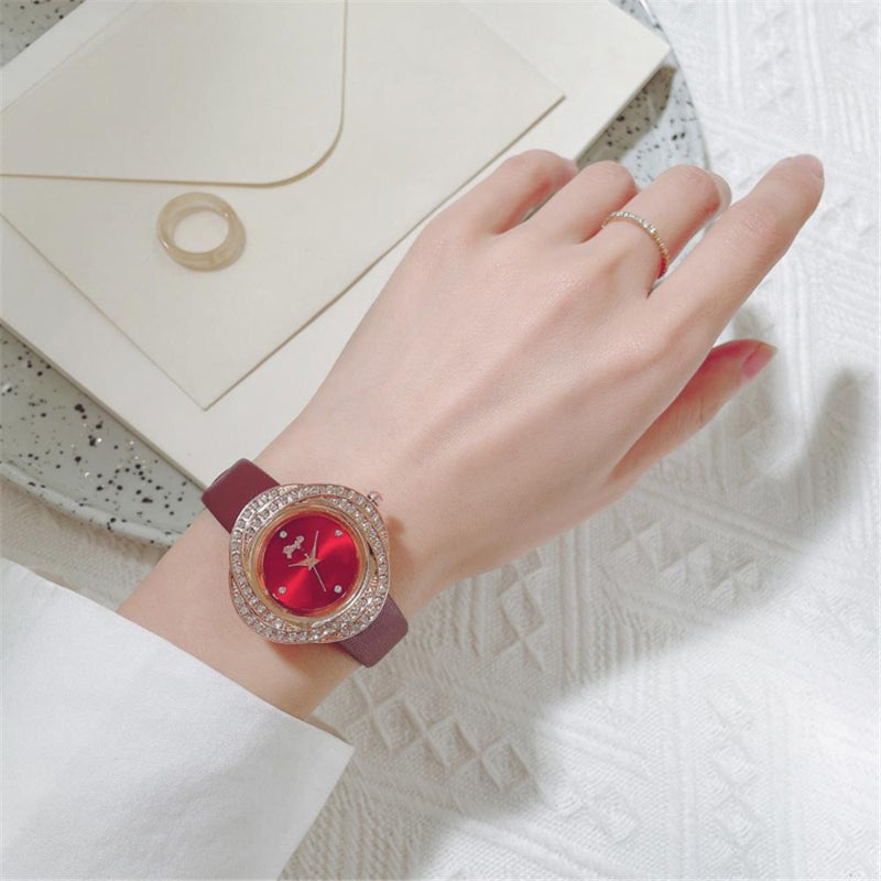 Women's Exquisite Rhinestone Adorned Quartz Watches