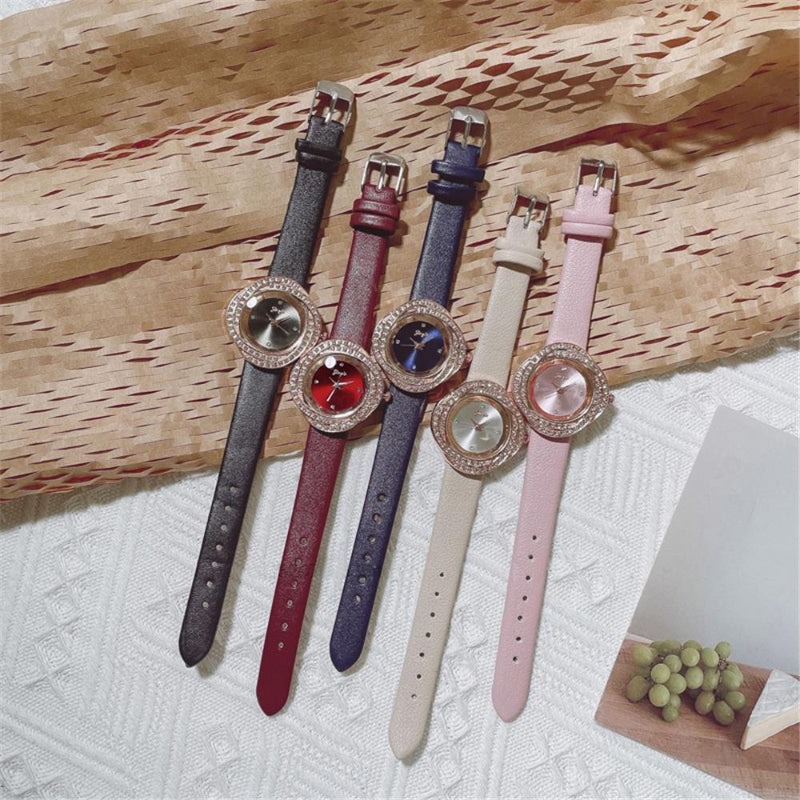 Women's Exquisite Rhinestone Adorned Quartz Watches