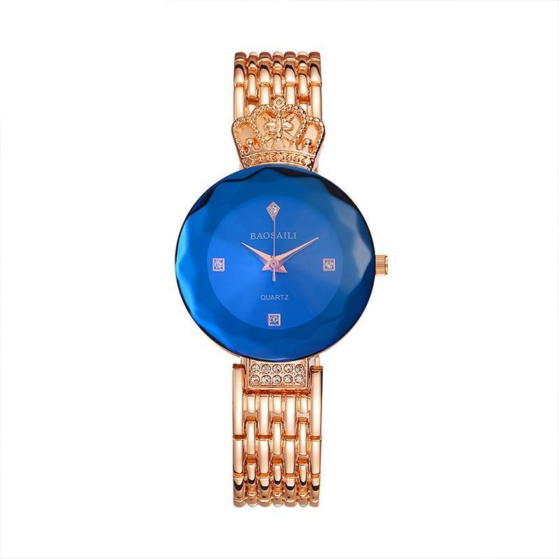 Luxury Watches - The Crystal Crown™ Women's Quartz Wristwatch