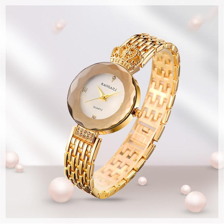 Luxury Watches - The Crystal Crown™ Women's Quartz Wristwatch